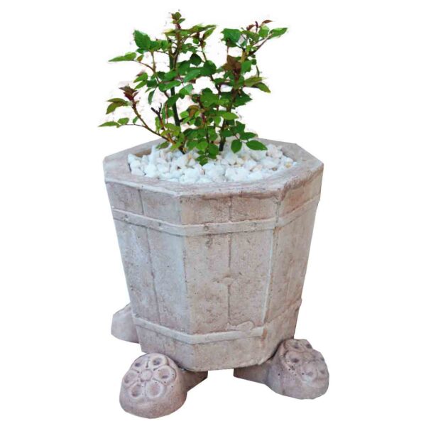 Ghiveci pentru Flori mic hexagon Jardiniera de Gradina sau Terasa din beton COD48