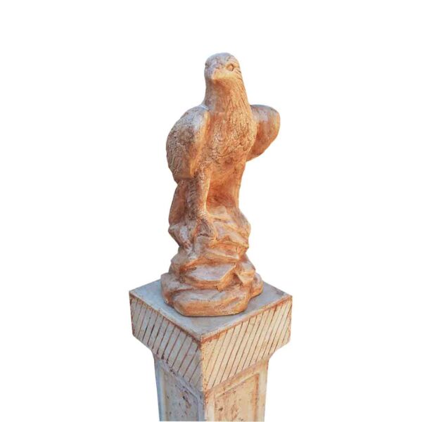 Statueta Vultur cu support inalt pentru Gradina sau Terasa Crem COD62